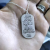 Collier en Acier Inoxydable Personnalisé maroc