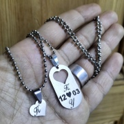 Collier en Acier Inoxydable Personnalisé maroc