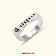bague avec Code Spotify Personnalisé