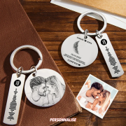 porte cle avec Code Spotify Personnalisé