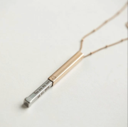 Collier Coulissant Message Secret Gravé – Image 2