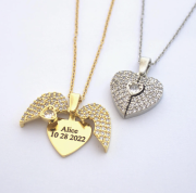 Collier Ange Personnalisé Prénom Gravé