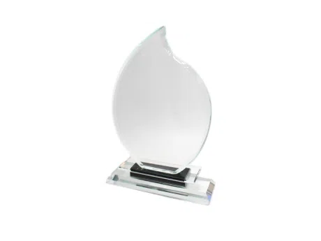Trophée en Crystal Pur Forme Octogone Personnalisé - Haute Qualité Maroc - personnalise.ma
