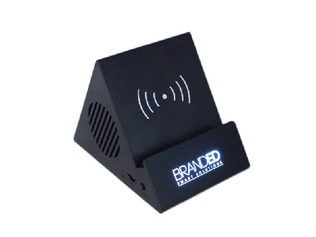 Powerbank Bambou Écologique avec Logo Rétro-Éclairé Lumineux Personnalisé - Haute Qualité Maroc - personnalise.ma