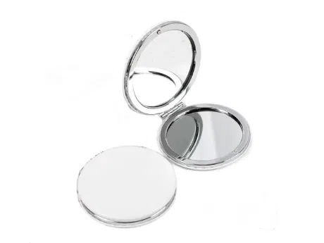 Miroir Carré Compact Pliant en Métal Brossé Personnalisé - Haute Qualité Maroc | Personnalisé.ma Miroir Carré Compact Pliant en Métal Brossé Personnalisé - Haute Qualité Maroc - personnalise.ma