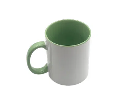 Mug Bicolore Intérieur Coloré avec Anse Assortie Personnalisé - Haute Qualité Maroc - personnalise.ma