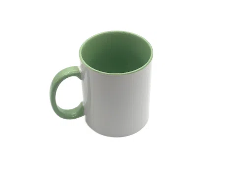 Mug Bicolore Intérieur Coloré avec Anse Assortie Personnalisé - Haute Qualité Maroc - personnalise.ma