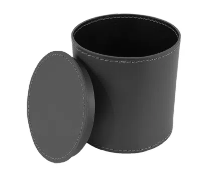 Boîte Ronde à Chapeau de Luxe en Cuir & Daim Personnalisé - Haute Qualité Maroc - personnalise.ma