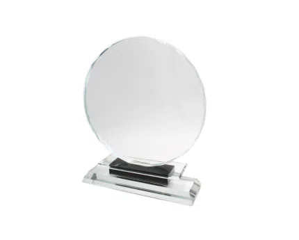 Trophée Rectangulaire en Crystal avec Sommet Biseauté Personnalisé - Haute Qualité Maroc - personnalise.ma