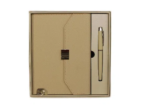 Coffret Business Cuir Alternatif avec Porte-Cartes & Stylo Personnalisé - Haute Qualité Maroc - personnalise.ma